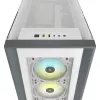 CORSAIR iCUE 5000X RGB – temperklaasiga keskmine ATX-arvuti korpus – valge