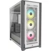 CORSAIR iCUE 5000X RGB – temperklaasiga keskmine ATX-arvuti korpus – valge