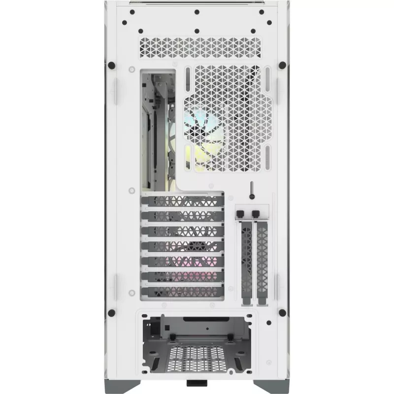 CORSAIR iCUE 5000X RGB – temperklaasiga keskmine ATX-arvuti korpus – valge