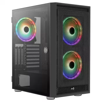 Aerocool GRAPHITEV3 arvutikorpus 3 ARGB 14 cm ventilaatoriga