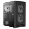 AeroCool Graphite v3 (Graphite-G-BK-v3) ACCM-PB24133.11 Midi Tower korpus, ATX/MicroATX/Mini-ITX, karastatud klaasist külgpaneel, ilma toiteplokita, must
