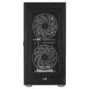 AeroCool Graphite v3 (Graphite-G-BK-v3) ACCM-PB24133.11 Midi Tower korpus, ATX/MicroATX/Mini-ITX, karastatud klaasist külgpaneel, ilma toiteplokita, must
