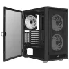 AeroCool Graphite v3 (Graphite-G-BK-v3) ACCM-PB24133.11 Midi Tower korpus, ATX/MicroATX/Mini-ITX, karastatud klaasist külgpaneel, ilma toiteplokita, must