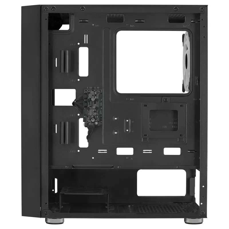 AeroCool Graphite v3 (Graphite-G-BK-v3) ACCM-PB24133.11 Midi Tower korpus, ATX/MicroATX/Mini-ITX, karastatud klaasist külgpaneel, ilma toiteplokita, must