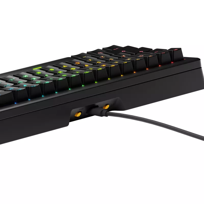 Mehaaniline mänguklaviatuur GLORIOUS GMMK 3 65% juhtmega USB, QWERTY US, RGB, must