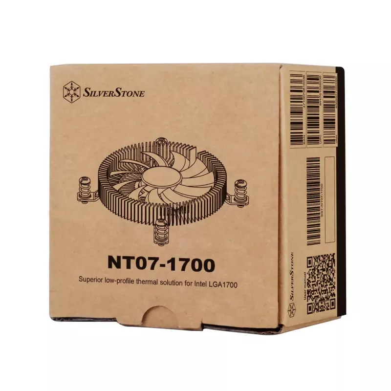 Õhkjahuti Silverstone NT07-1700 8 cm Must 12V 2,6 mmH2O