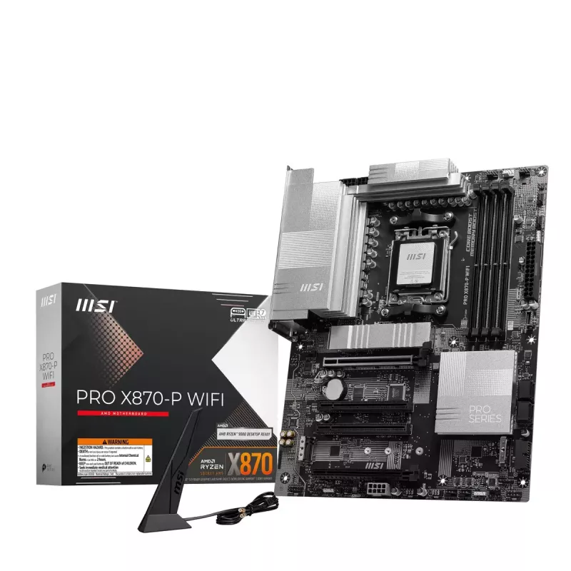 Emaplaat MSI PRO X870-P WIFI, AMD X870, Socket AM5, ATX