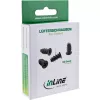 InLine ventilaatorikruvid 5.0x10.0mm mustad 50 tk.