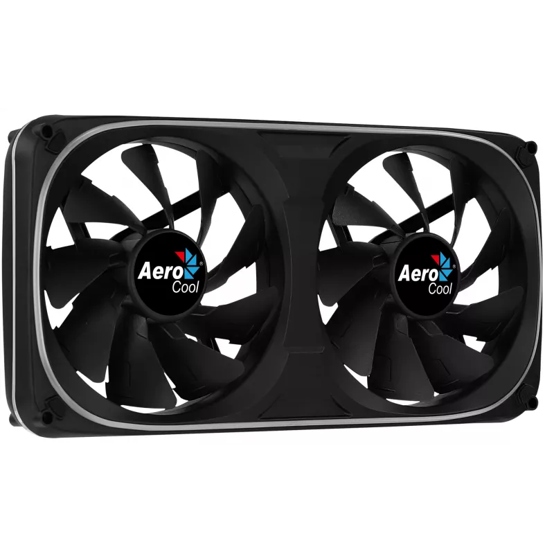 Aerocool ASTRO24 Dual Fan PC 12cm ARGB LED vibratsioonivastane tugi must