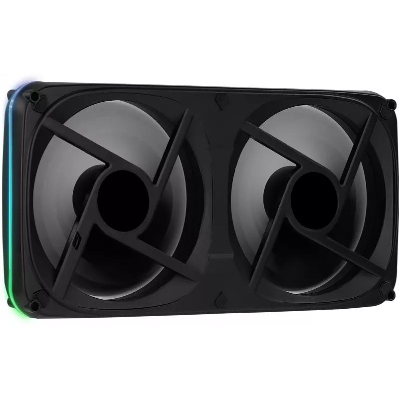 Aerocool ASTRO24 Dual Fan PC 12cm ARGB LED vibratsioonivastane tugi must
