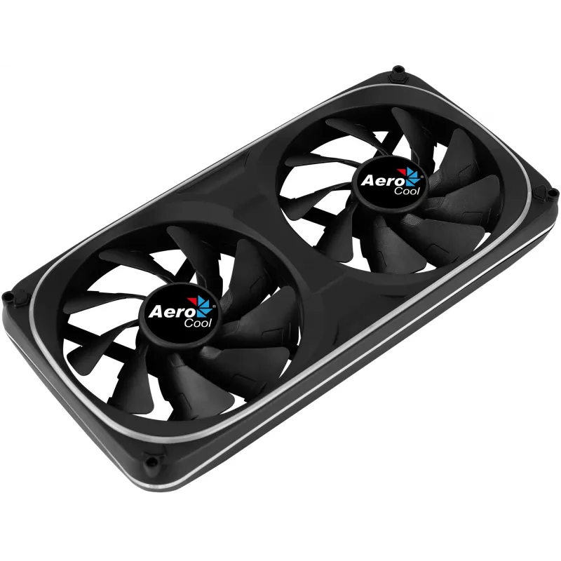 Aerocool ASTRO24 Dual Fan PC 12cm ARGB LED vibratsioonivastane tugi must
