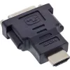 InLine HDMI-DVI-adapter, isane / 24+1 emane, kullatud, 4K2K