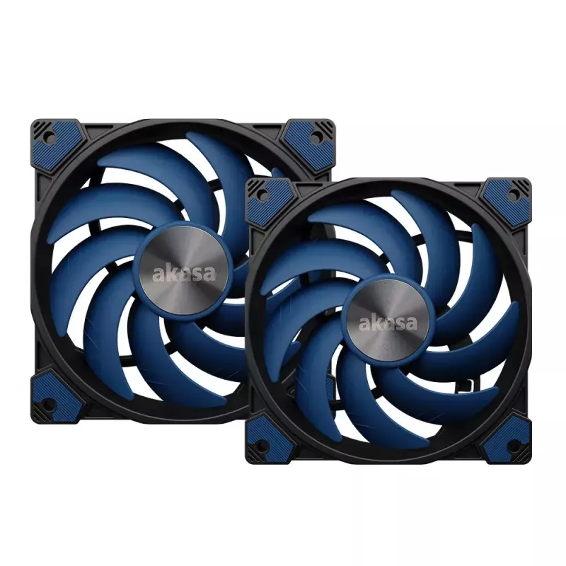 Ventilaator Akasa ALUCIA SC protsessoriventilaator 14 cm must sinine hüdrodünaamiline laager