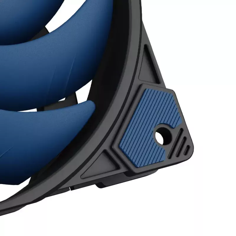 Ventilaator Akasa ALUCIA SC protsessoriventilaator 14 cm must sinine hüdrodünaamiline laager