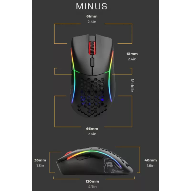 Glorious PC Gaming Race Model D Minus USB-tüüpi A hiir
