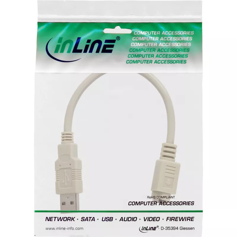USB adapterkaabel USB tüüp A-pistik / PS/2 emane InLine 33102