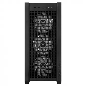 PC-korpus ASUS TUF Gaming GT302 ARGB Midi Tower must — karastatud klaas, 3x140 mm ees + 1x140 mm taga, USB-C