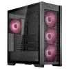 PC-korpus ASUS TUF Gaming GT302 ARGB Midi Tower must — karastatud klaas, 3x140 mm ees + 1x140 mm taga, USB-C