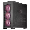 PC-korpus ASUS TUF Gaming GT302 ARGB Midi Tower must — karastatud klaas, 3x140 mm ees + 1x140 mm taga, USB-C
