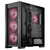 PC-korpus ASUS TUF Gaming GT302 ARGB Midi Tower must — karastatud klaas, 3x140 mm ees + 1x140 mm taga, USB-C
