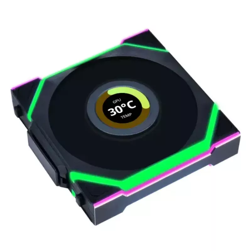 Lian Li UNI FAN SL Wireless LCD 120 12 cm Must 29,5 dB 50,08 cfm