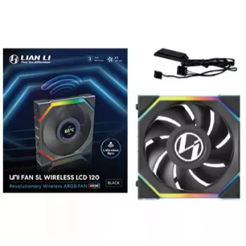 Lian Li UNI FAN SL Wireless LCD 120 12 cm Must 29,5 dB 50,08 cfm