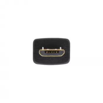 InLine Micro USB 2.0 lame kaabel USB A / Micro-B, must / kuldne, 3 m