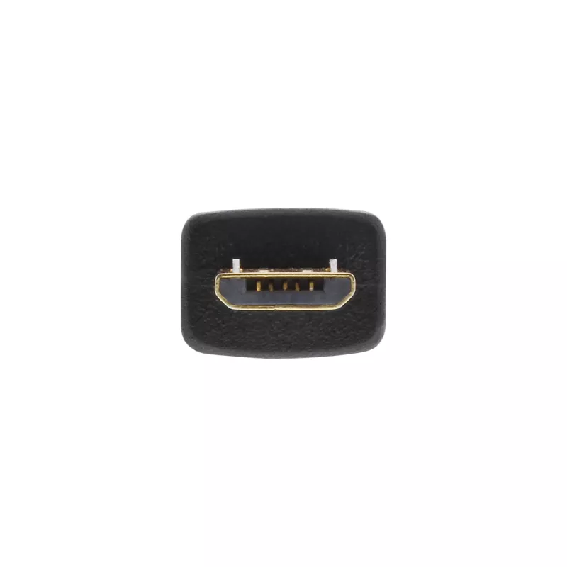 InLine Micro USB 2.0 lame kaabel USB A / Micro-B, must / kuldne, 3 m