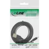 InLine Micro USB 2.0 lame kaabel USB A / Micro-B, must / kuldne, 3 m