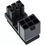 InLine toiteadapter sisemine 180° ATX 6-pin isane-emane Must 26636E