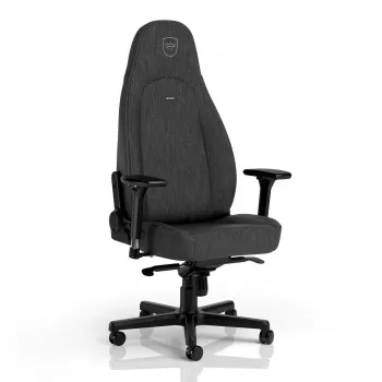 Mängutool noblechairs Icon — polsterdatud iste ja seljatugi, antratsiit, kandevõime 150 kg