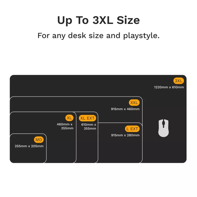 Hiirematt Glorious Gaming Glorious hiir Pad 2 3XL – õmmeldud – must