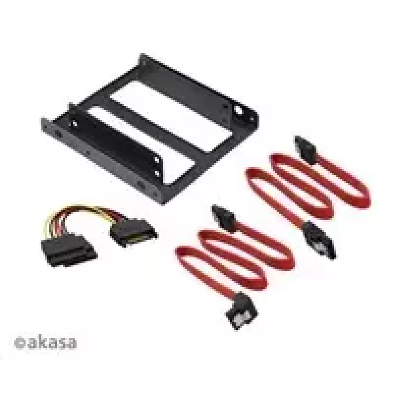 2,5-tolline SSD- ja HDD-adapter Akasa AK-HDA-11 koos SATA-kaabliga 2,5-tolliste draivide jaoks