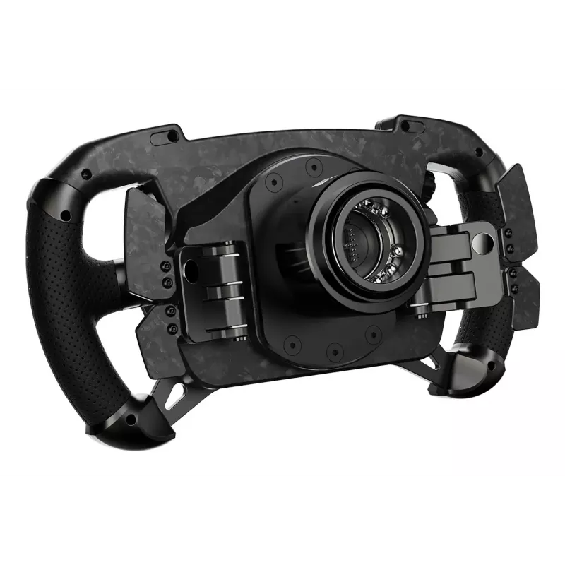 Moza Racing GS V2P rool, Rool, Juhtmega ja juhtmevaba, Must, Süsinikkiuga tugevdatud polümeer (CFRP), Süsinikkiud, Nahk, Mikrokiud, Kiirkinnitus, Aku