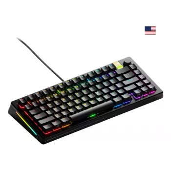 Mehaaniline mänguriklaviatuur GLORIOUS GMMK 3 PRO HE 75% juhtmega USB, QWERTY, RGB, must