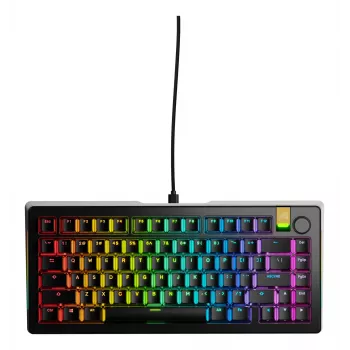 Mehaaniline mänguriklaviatuur GLORIOUS GMMK 3 PRO HE 75% juhtmega USB, QWERTY, RGB, must