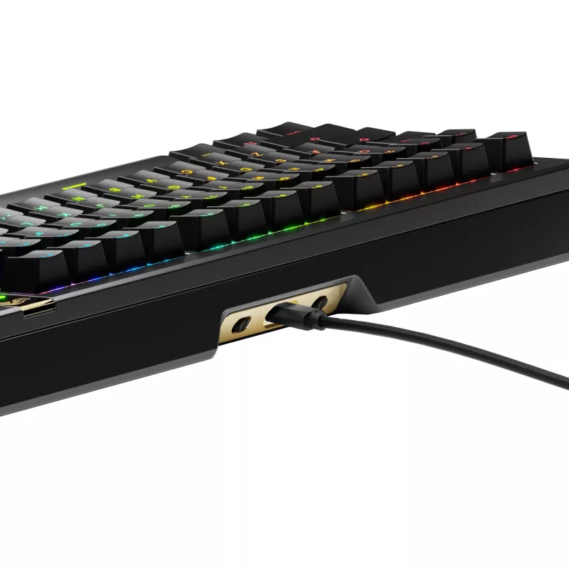 Mehaaniline mänguriklaviatuur GLORIOUS GMMK 3 PRO HE 75% juhtmega USB, QWERTY, RGB, must