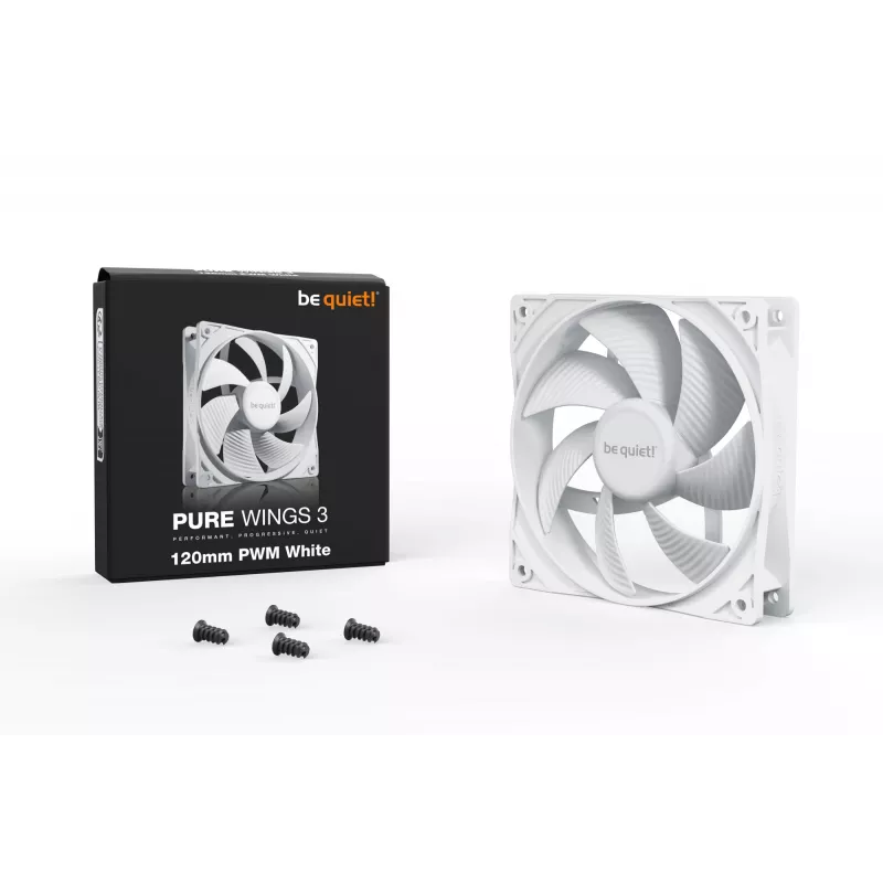 be quiet! Pure Wings 3 120mm PWM valge arvutikorpuse ventilaator 12 cm 1 tk