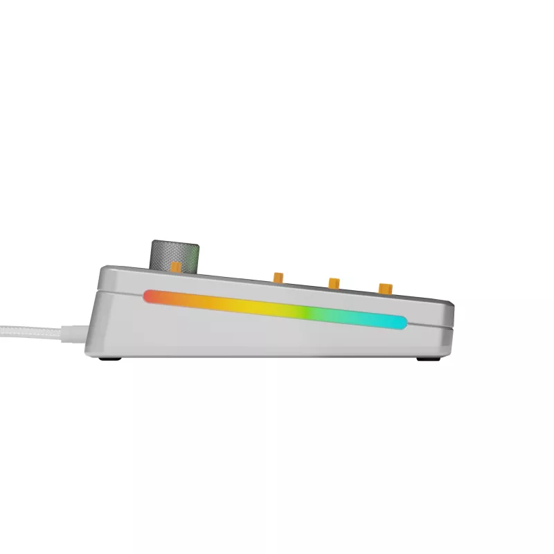 Mehaaniline klaviatuur GLORIOUS GMMK 3 PRO 65% Barebones Wired Silver — 65% USB RGB, 2 m kaabel