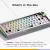 Mehaaniline klaviatuur GLORIOUS GMMK 3 PRO 65% Barebones Wired Silver — 65% USB RGB, 2 m kaabel
