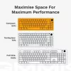 Mehaaniline klaviatuur GLORIOUS GMMK 3 PRO 65% Barebones Wired Silver — 65% USB RGB, 2 m kaabel