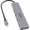 InLine USB 3.2 Gen.2 jaotur (10 Gb/s), 4 port USB-C, OTG, alumiiniumkorpus