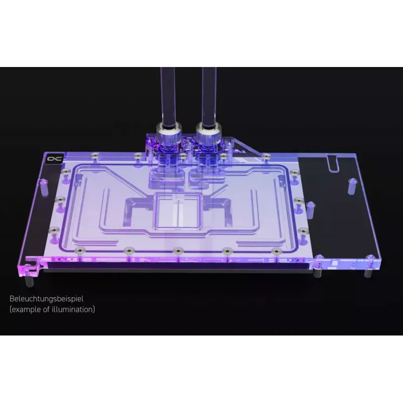 Veeblokk + tagumine plaat Alphacool Eisblock Aurora Acryl Alumiinium Vask Läbipaistev
