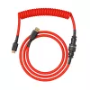 Keerdunud USB-kaabel GLORIOUS GMMK Crimson Red jaoks — eemaldatav klaviatuurikaabel, keerdunud disain