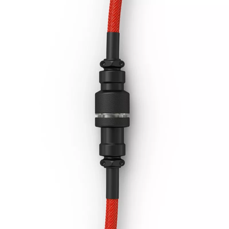 Keerdunud USB-kaabel GLORIOUS GMMK Crimson Red jaoks — eemaldatav klaviatuurikaabel, keerdunud disain
