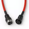 Keerdunud USB-kaabel GLORIOUS GMMK Crimson Red jaoks — eemaldatav klaviatuurikaabel, keerdunud disain