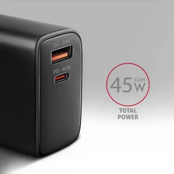 Laadur Axagon ACU-PQ45 QC 3.0 4.0 AFC FCP PPS PD 45W must