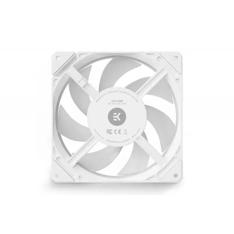 Ventilaatorimoodul EKWB — valge 12 V ventilaatorimoodul arvuti jahutamiseks