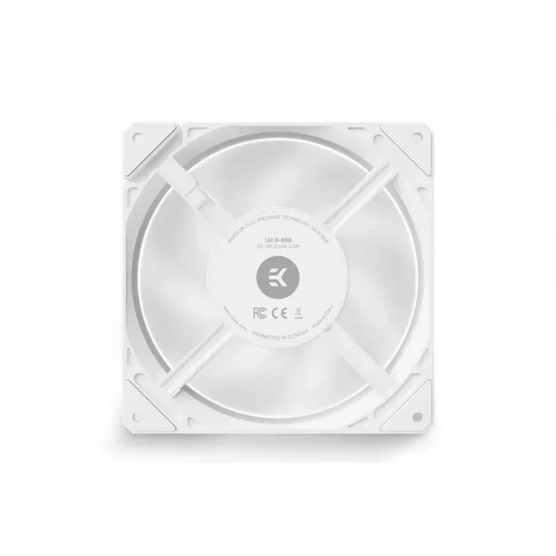 Ventilaatorimoodul EKWB — valge 12 V ventilaatorimoodul arvuti jahutamiseks