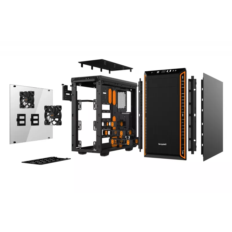 be quiet Pure Base 600 Window Midi Tower Must, Oranž